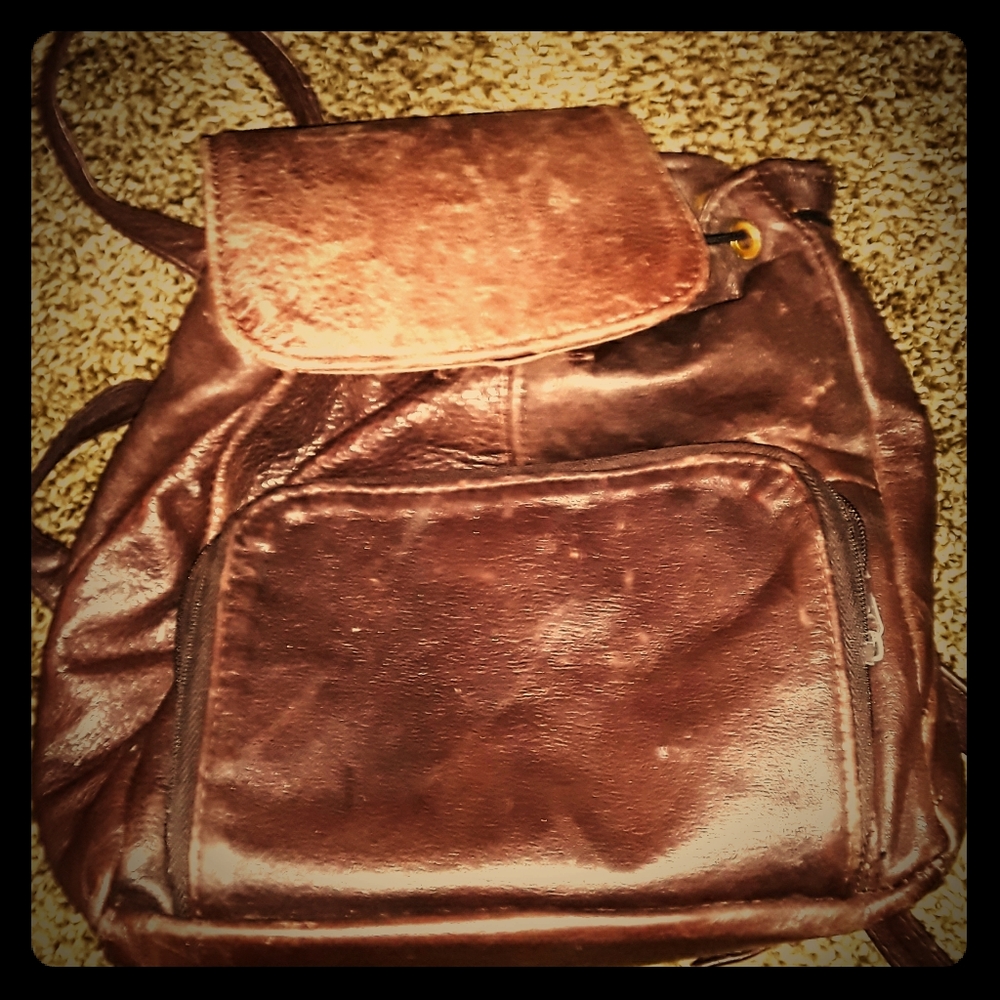 Brown Leather backpack